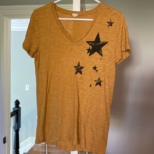 J.Crew t-shirt with black stars